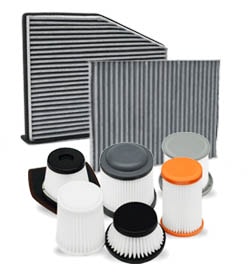 Vacuum cleaner, car air conditioner filter